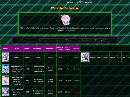 items screenshot