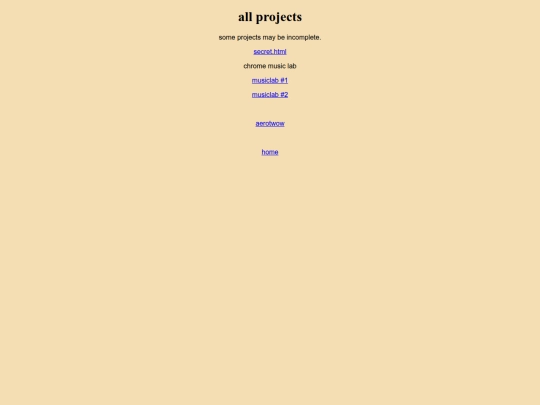 projects screenshot