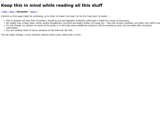 disclaimer screenshot