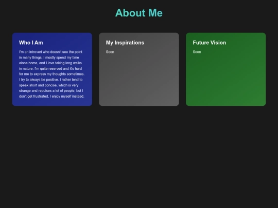 aboutme screenshot