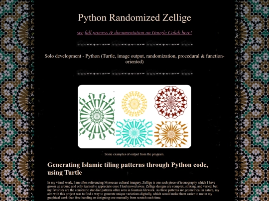 Works/Programming/starshape screenshot