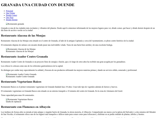 granada/granada donde comer screenshot