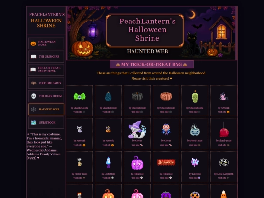 halloween/hauntedweb screenshot