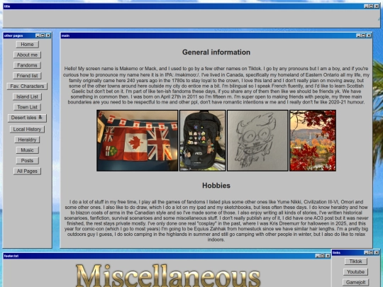 aboutme screenshot
