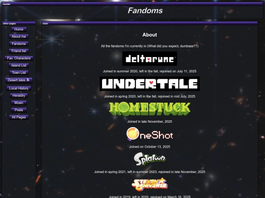 fandoms screenshot