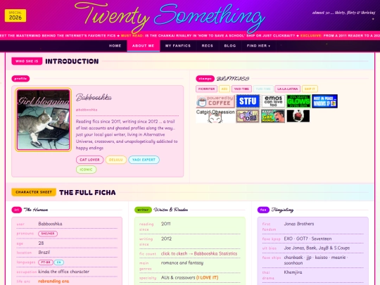 aboutme screenshot