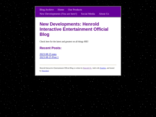 blog screenshot