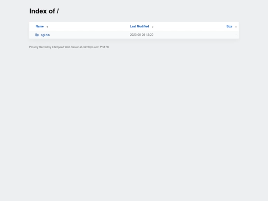 index screenshot