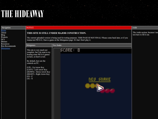 minigames screenshot