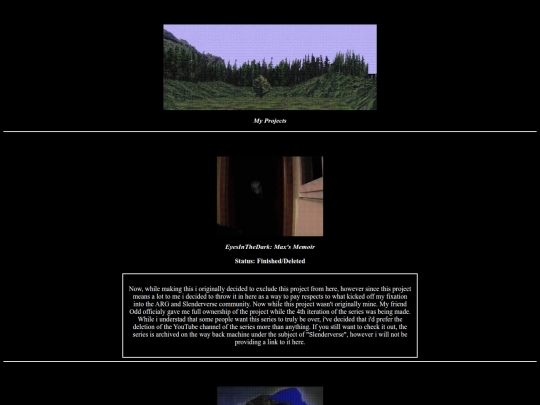 projects screenshot