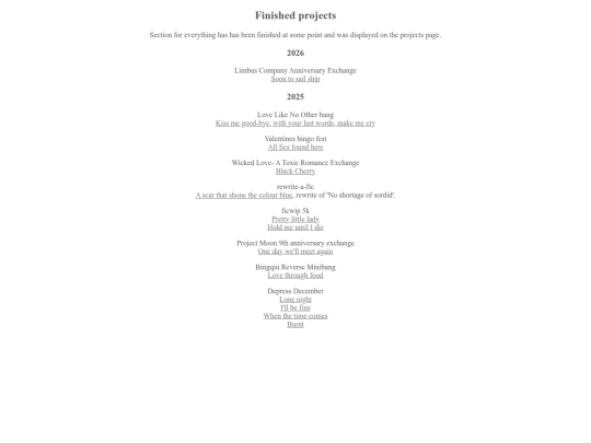 projects/finishedprojects screenshot