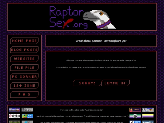 warning screenshot