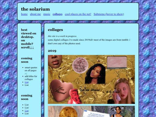 collages screenshot