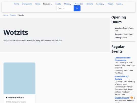 categories/wotzits screenshot