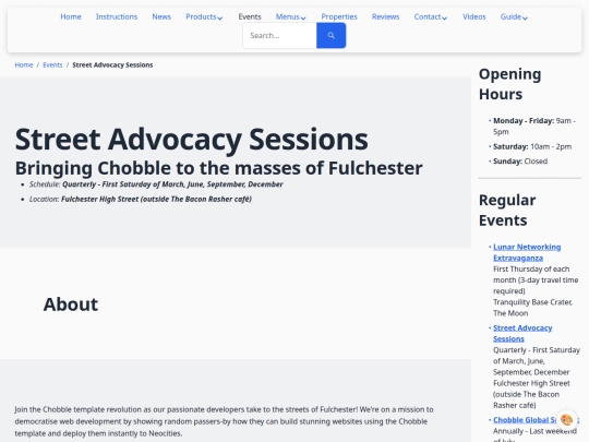 events/street-advocacy screenshot