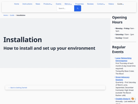 guide/getting-started/installation screenshot