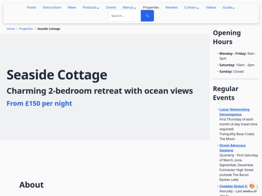 properties/seaside-cottage screenshot