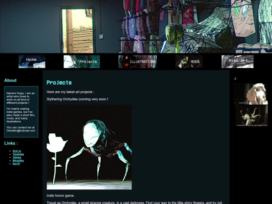 ProjectsPage screenshot
