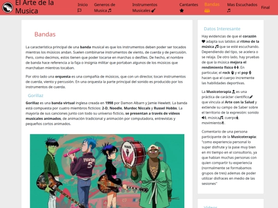 Final/bandas screenshot