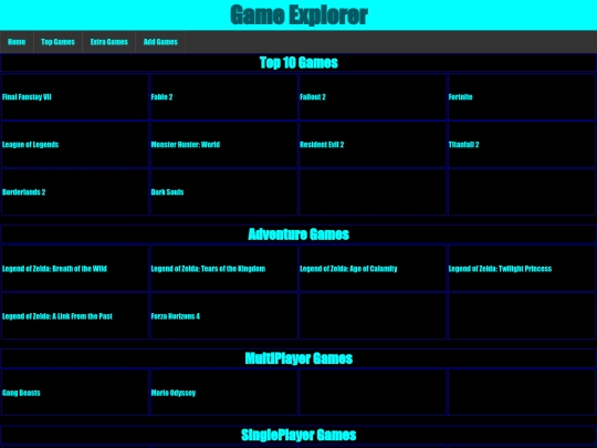 Game Explorer 2 screenshot