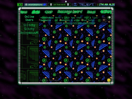 aliens/chat screenshot