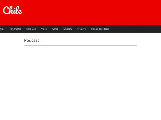 paginas/Podcast screenshot