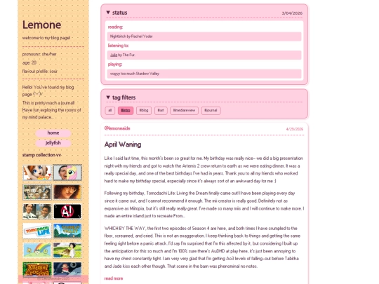 blog screenshot