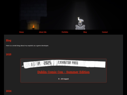 blog screenshot