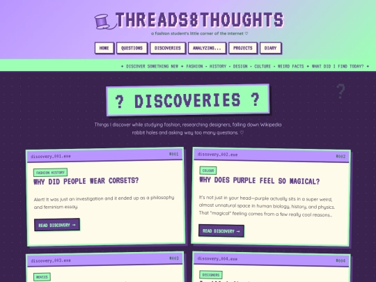 discoveries screenshot