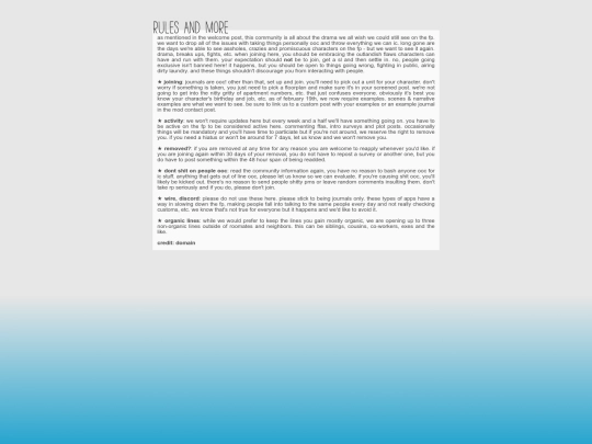 rules screenshot