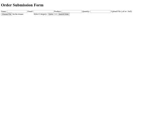 order screenshot