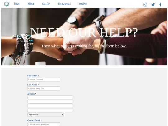 client register screenshot