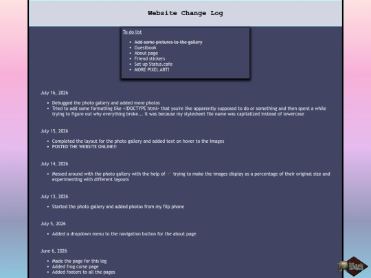 WebLog screenshot