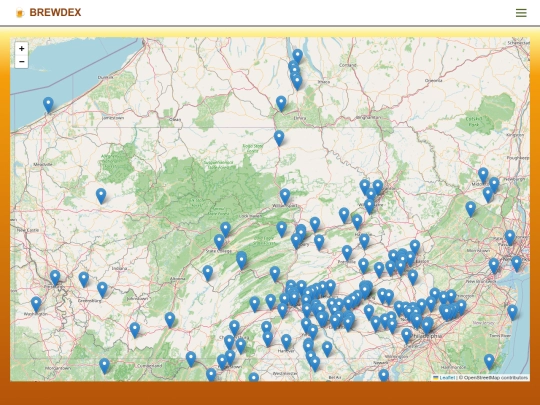brewdex/map screenshot