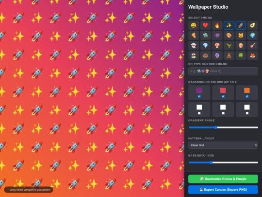 codedemos/projects/emoji-wallpaper screenshot