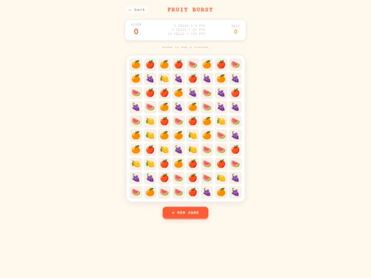 modules/fruit-burst screenshot
