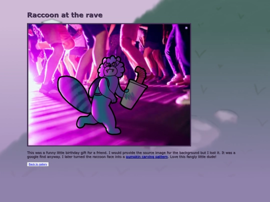 art/finished works/raccoonrave screenshot