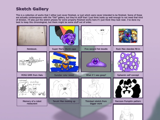 art/sketches screenshot