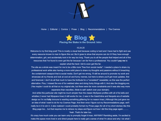 blog screenshot
