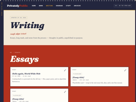 writing screenshot