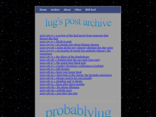 archive screenshot