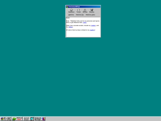 about/98 screenshot