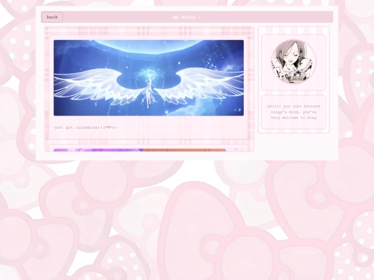 diary screenshot