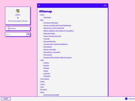 sitemap screenshot