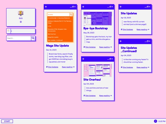 tags/site-updates screenshot