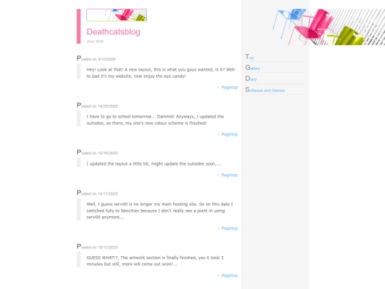 diary screenshot