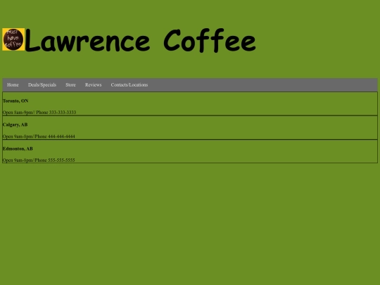 ContactsPage screenshot