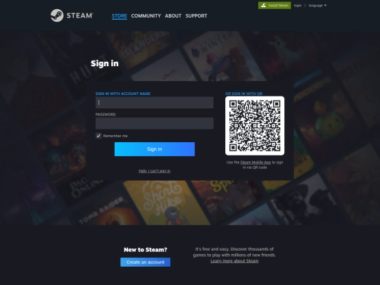 actual_website/steamcommunity-login/text screenshot