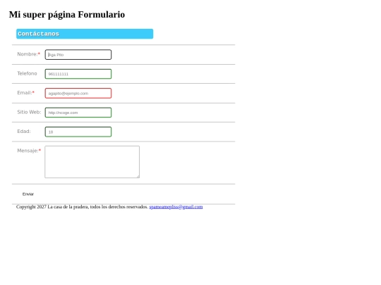 FormularioEj2/formulario screenshot