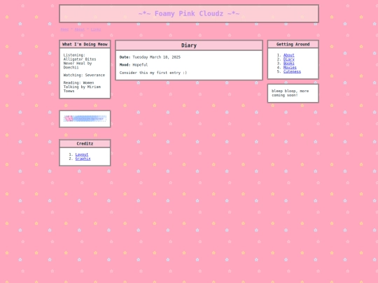 diary screenshot